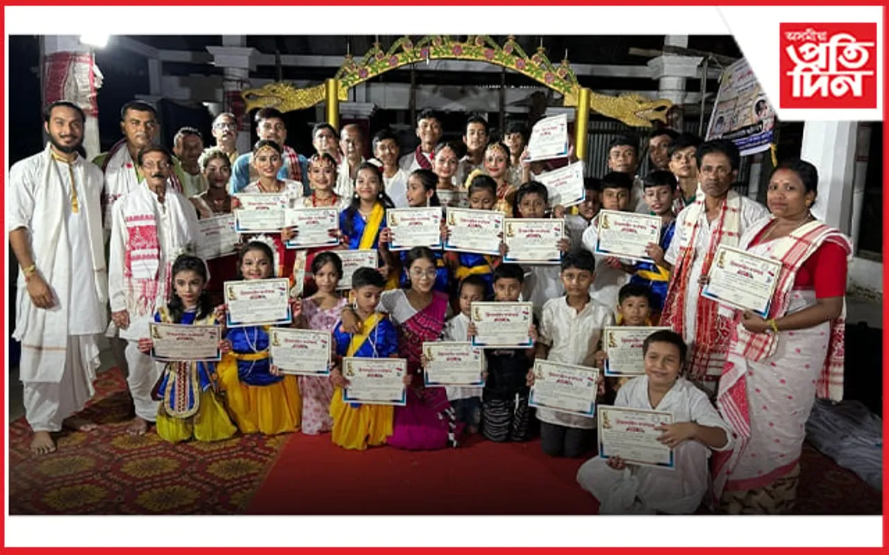 ননৈত খোলবাদন,বৰগীত আৰু সত্ৰীয়া নৃত্যৰ কৰ্মশালাৰ সামৰণি